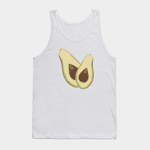 Avocado Fiesta Tank Top by patpatpatterns